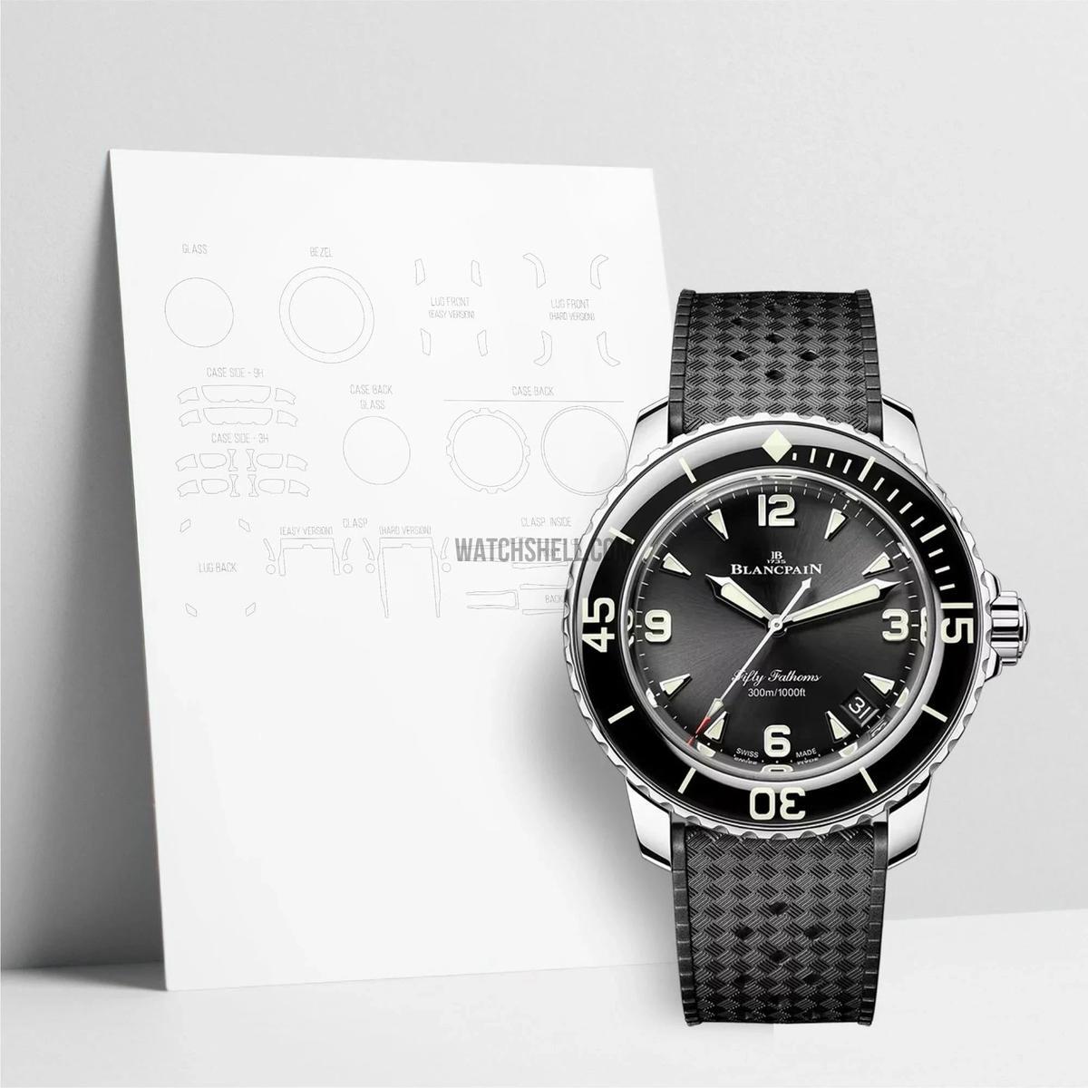 WatchShell for Blancpain Fifty Fathoms 5010 1130 B64B Protectors