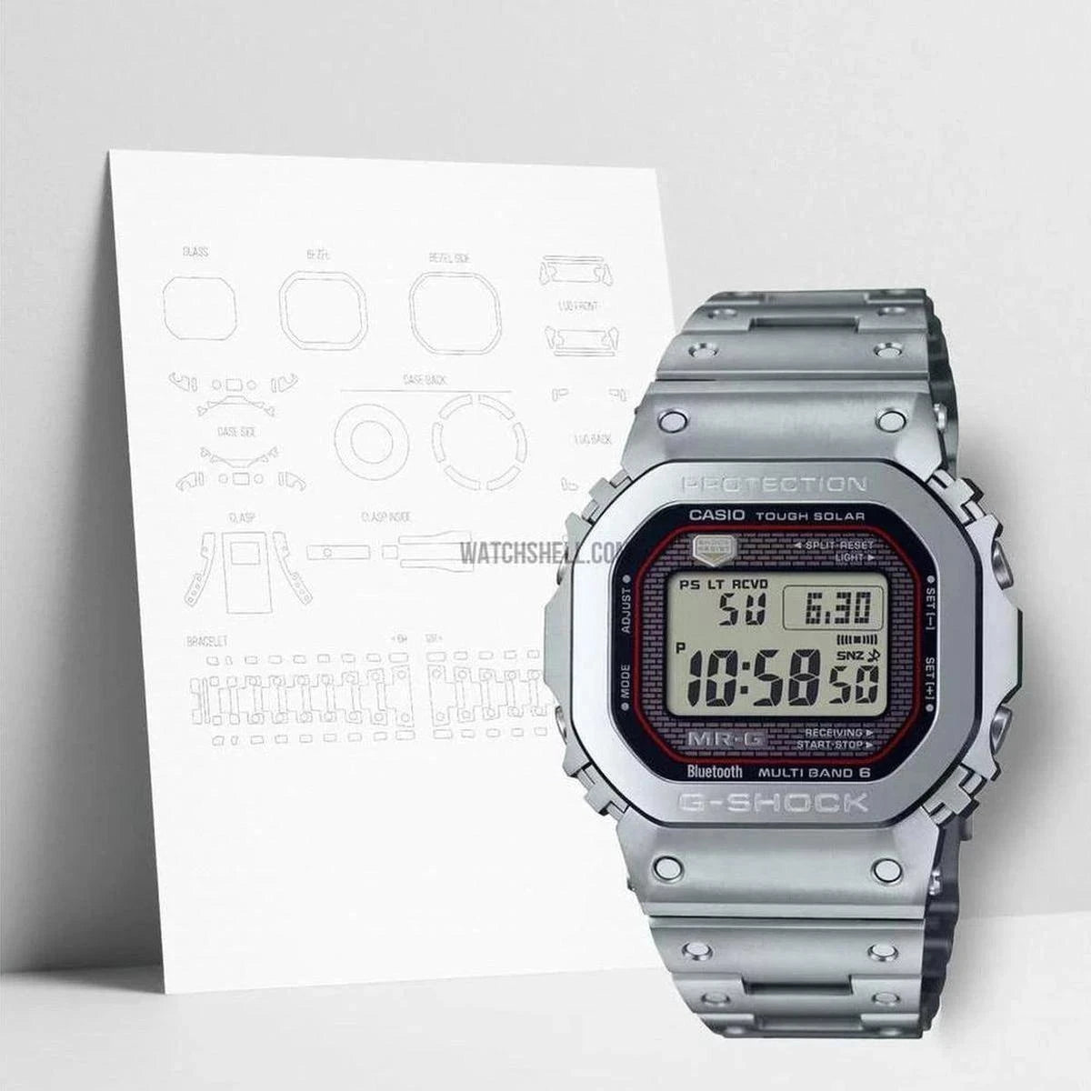 WatchShell for G-Shock MRG-B5000D-1 Protectors