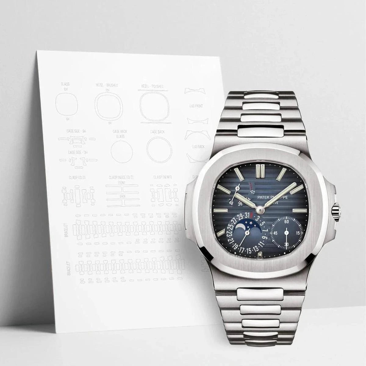 WatchShell for Patek Philippe Nautilus 57121A