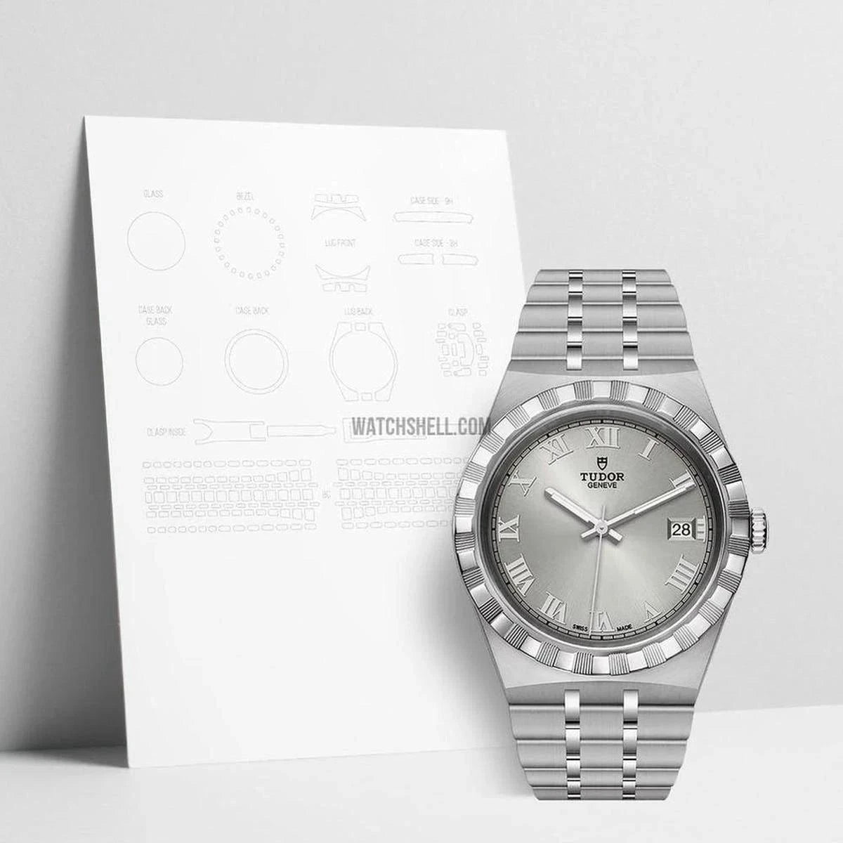 Discover Ultimate Scratch Protection with WatchShell for Tudor Royal M28500-0001