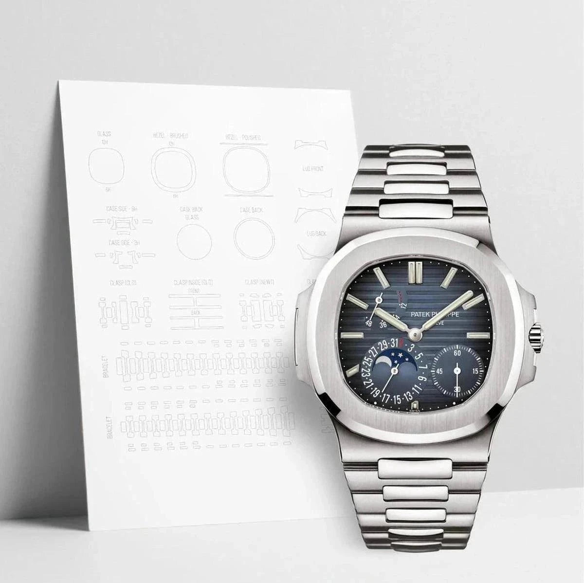 Discover WatchShell's Scratch Protection for the Patek Philippe Nautilus 57121A