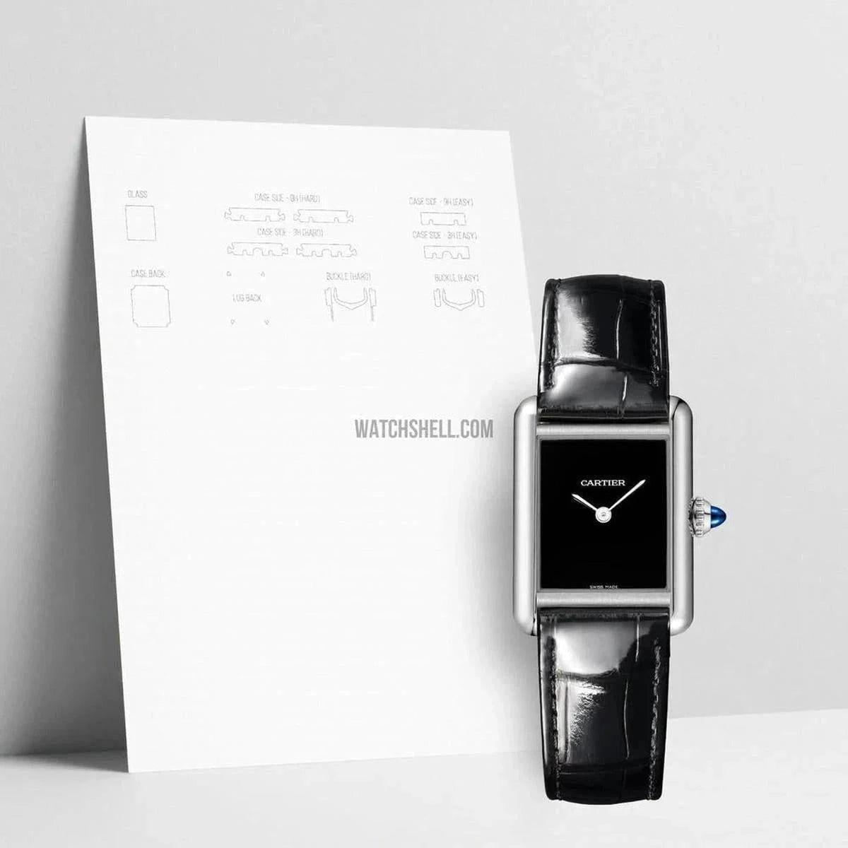 Enhance Your Cartier Tank WSTA0071 with WatchShell Scratch Protection Film