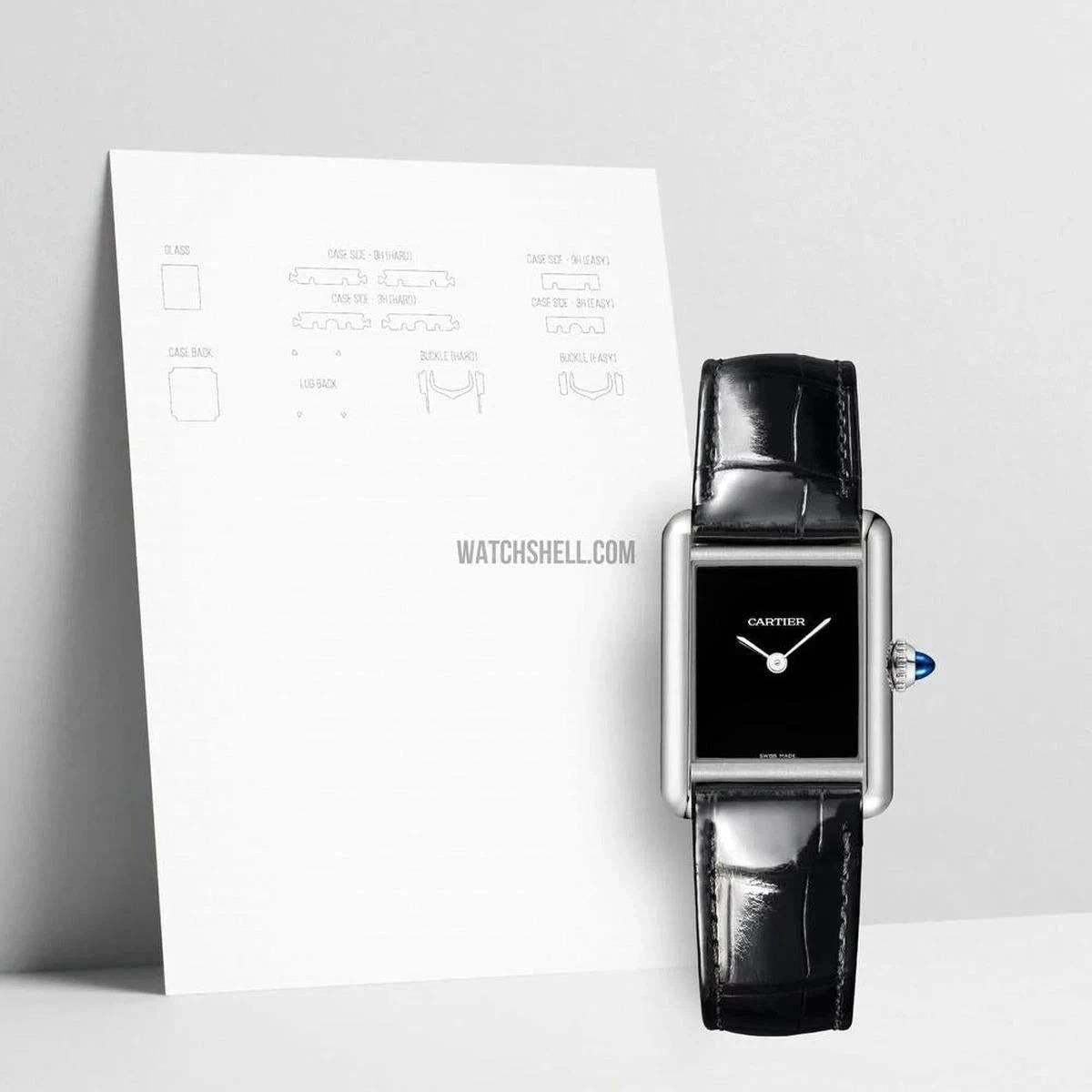 Enhance Your Cartier Tank WSTA0071 with WatchShell Scratch Protection Film