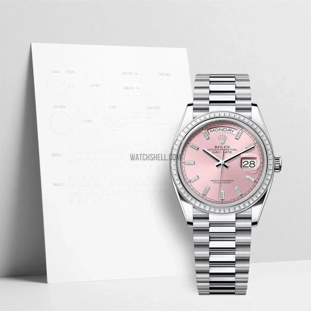 Enhance Your Rolex Day-Date 128396 with WatchShell Scratch Protection