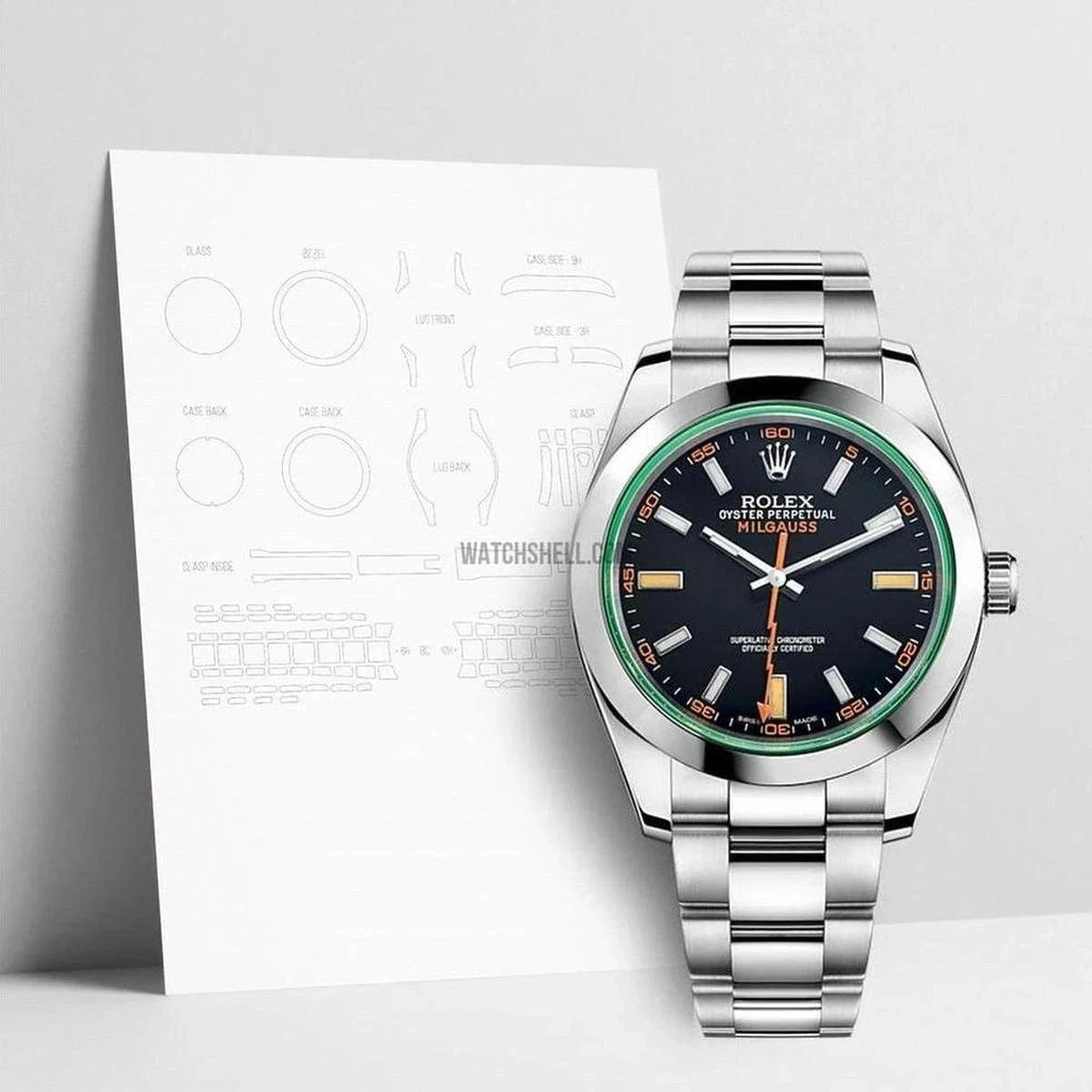 Enhance Your Rolex Milgauss 116400 with WatchShell Protective Film for Superior Scratch Defense