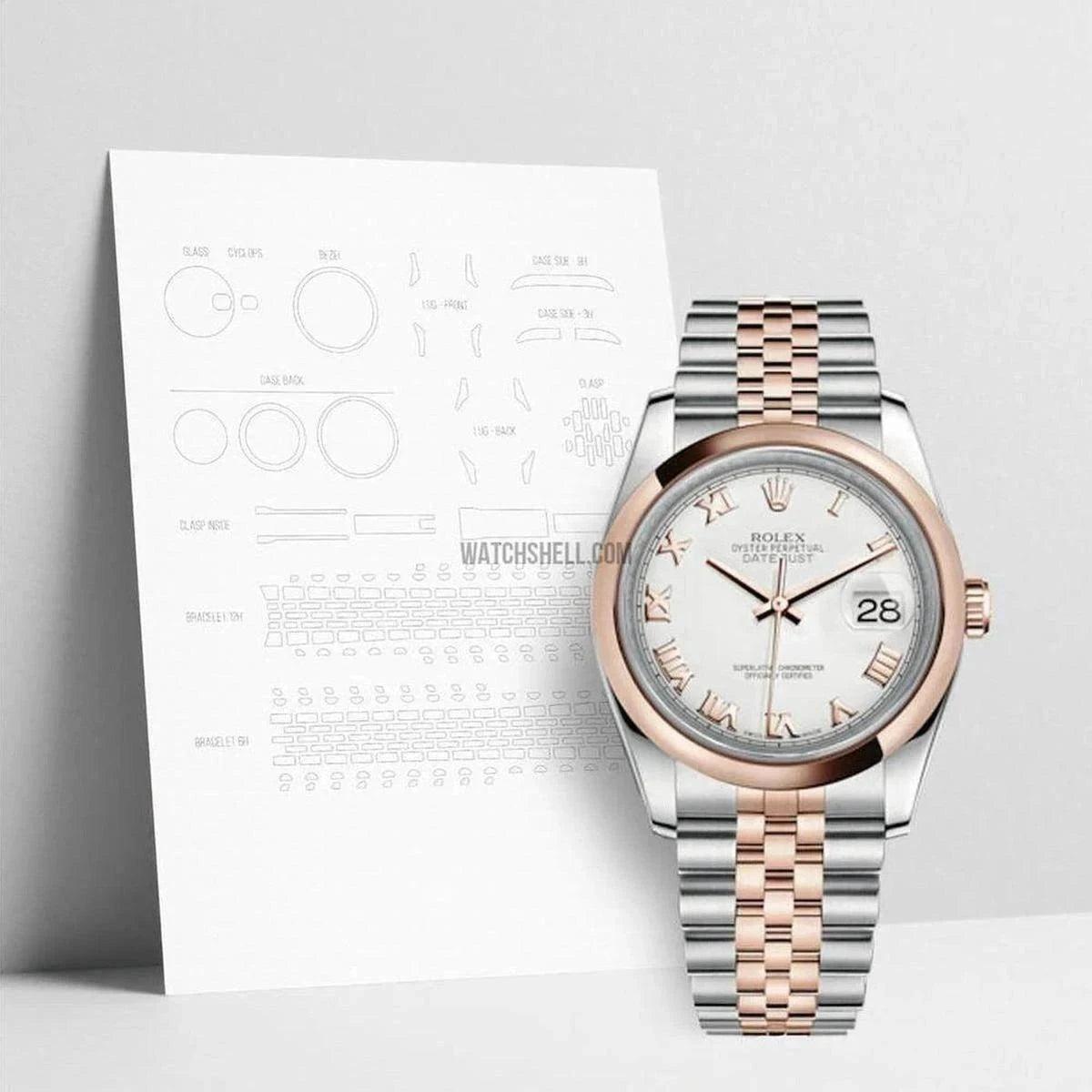 Guard Your Rolex Datejust 116201 JUB with WatchShell Scratch Protection Film