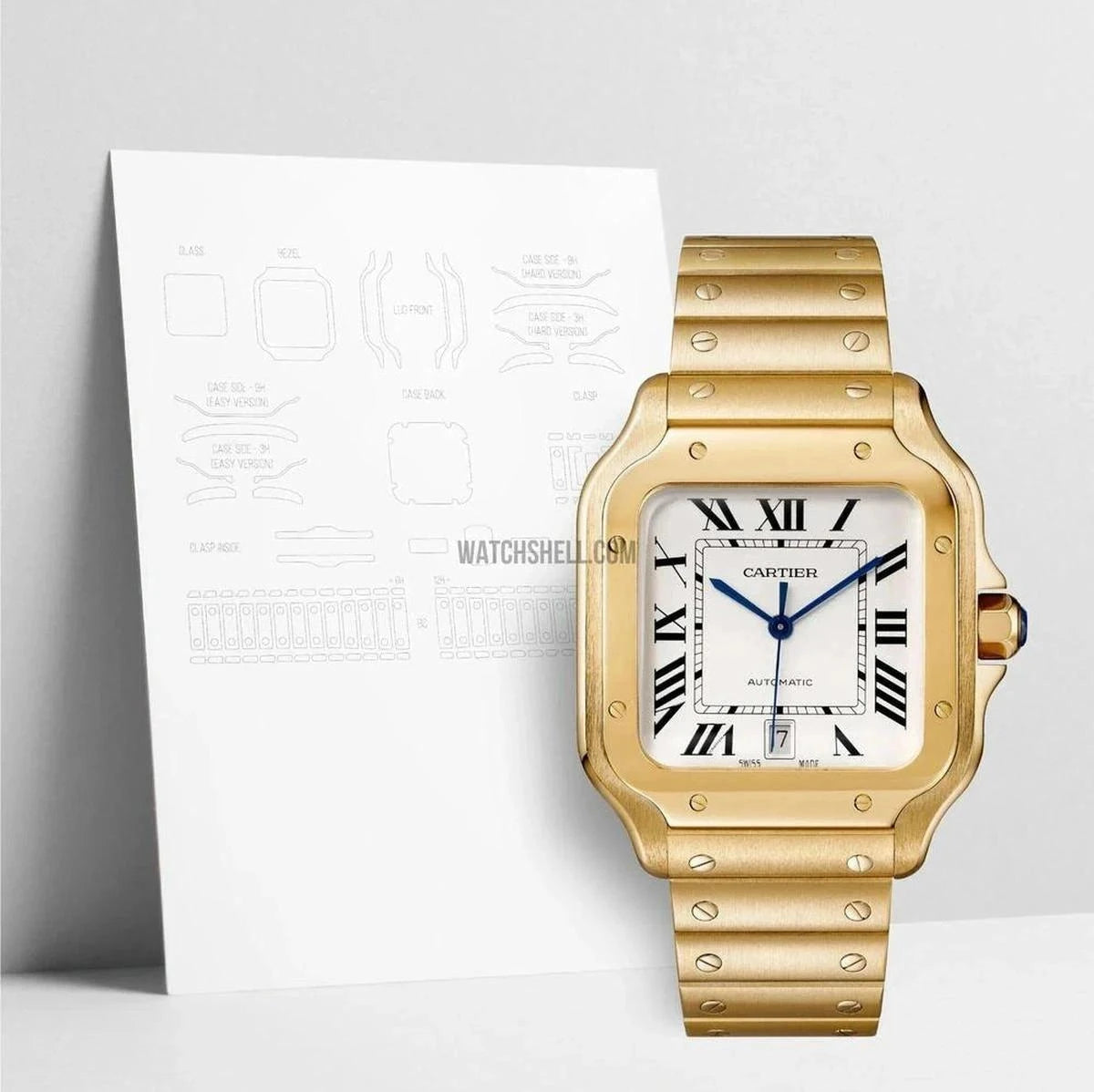 Protect Your Cartier Santos WGSA0029 with WatchShell Scratch Protection Film