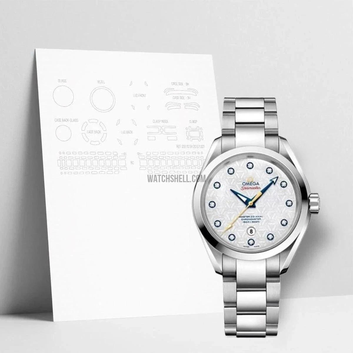 Protect Your Omega Seamaster 231.10.34.20.55.003 with WatchShell Scratch Protection Film