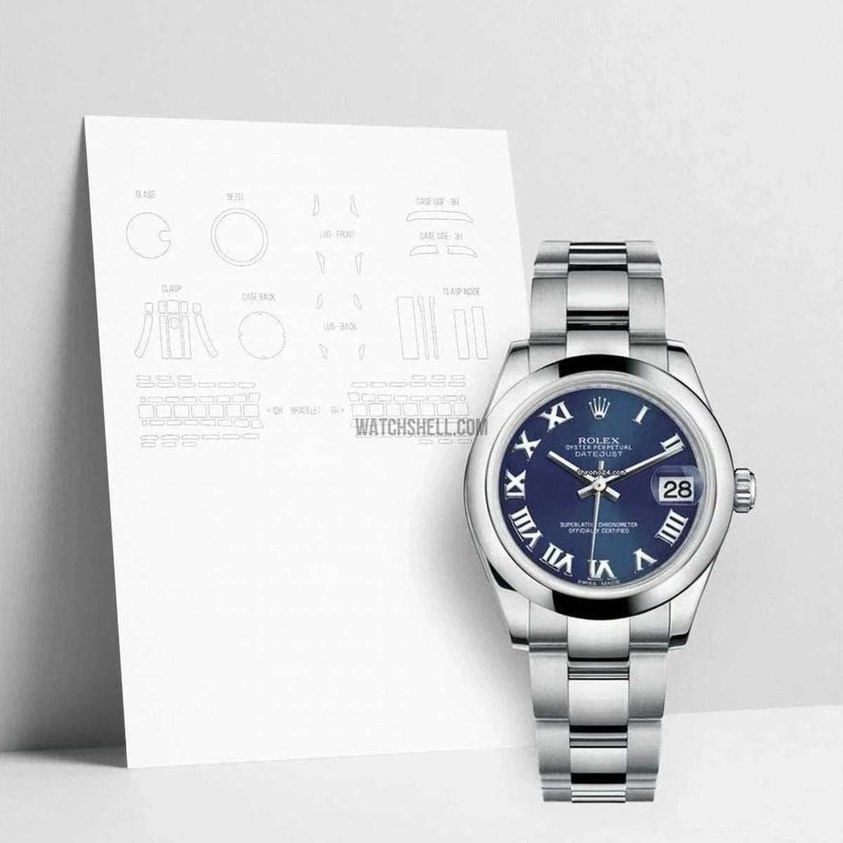 Protect Your Rolex Datejust 178240 with WatchShell Scratch Protection Film