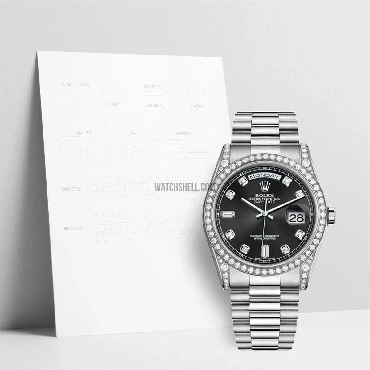 Protect Your Rolex Day-Date 118389 with WatchShell Scratch Protection Film