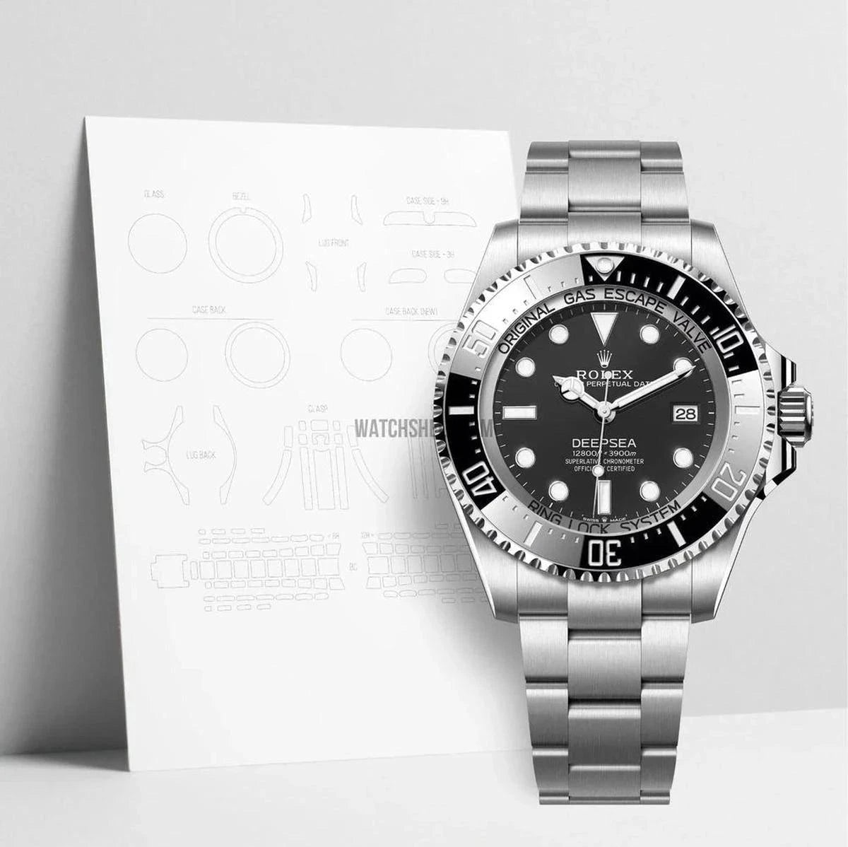 Protect Your Rolex Deepsea 136660 with WatchShell Scratch Protection Film