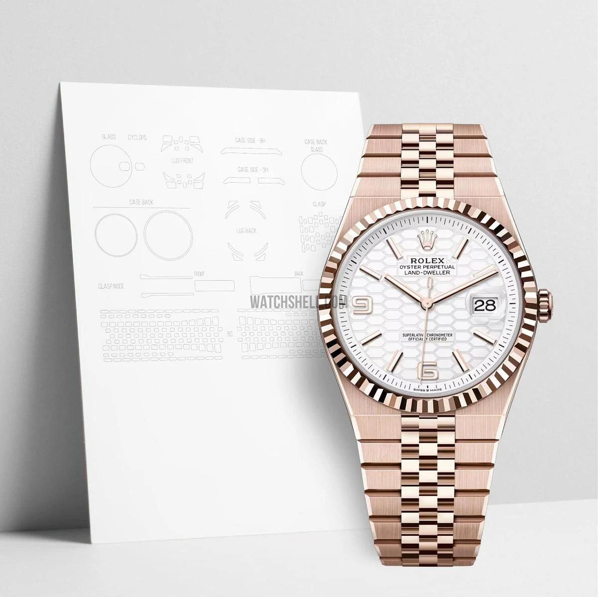 Protective WatchShell for Rolex Land-Dweller 127335 Ensures Ultimate Scratch Defense