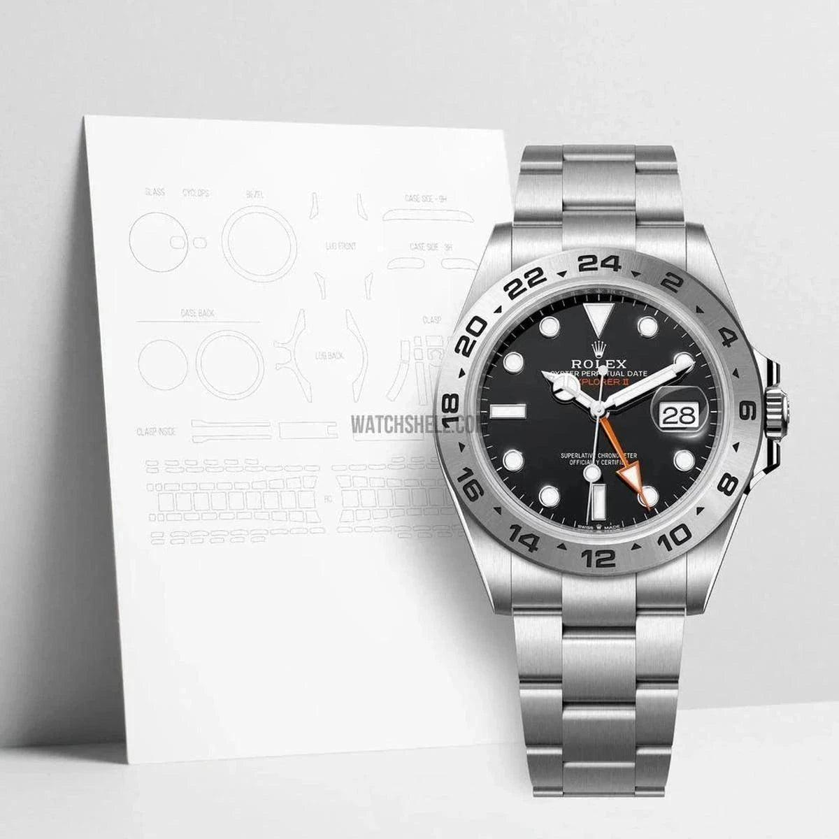 Revolutionize Your Rolex Explorer II 226570 with WatchShell Scratch Protection Film