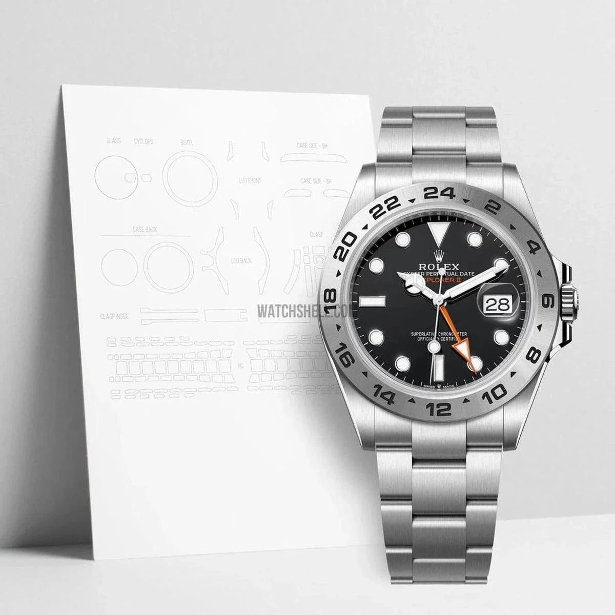 Revolutionize Your Rolex Explorer II 226570 with WatchShell Scratch Protection Film
