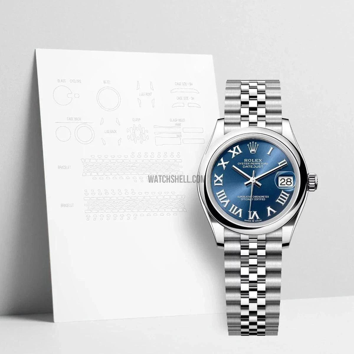 Shield Your Rolex Lady-Datejust 278240 JUB with WatchShell's Scratch Protection Film