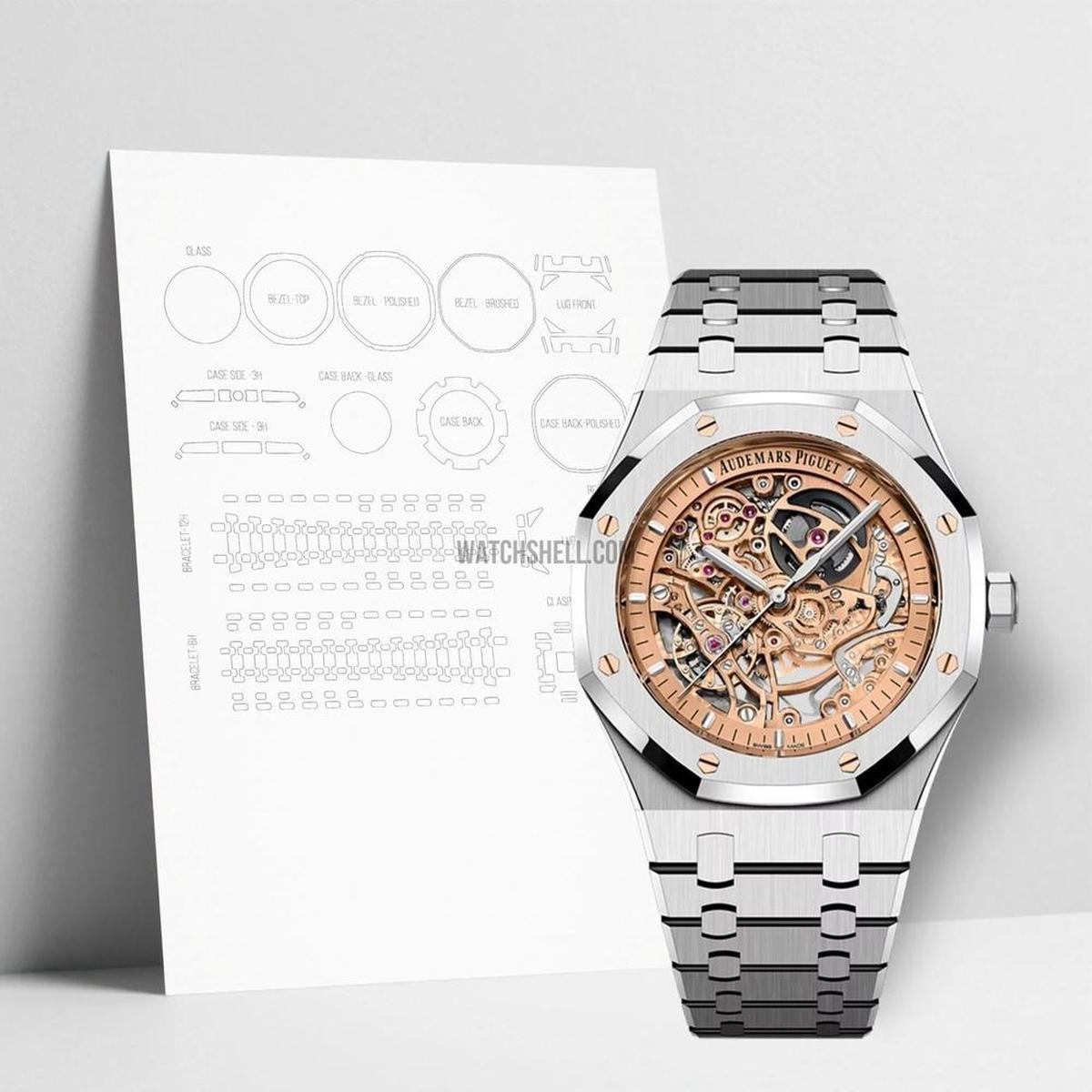 The Ultimate Tutorial for Applying WatchShell Scratch Protection to Audemars Piguet Royal Oak 15407ST.OO.1220ST.02