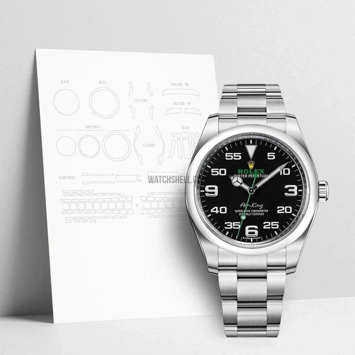 Ultimate Scratch Protection for Rolex Air-King 116900 with WatchShell
