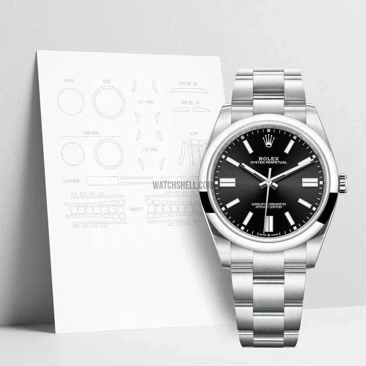 Ultimate Scratch Protection with WatchShell for Rolex Oyster-Perpetual 124300