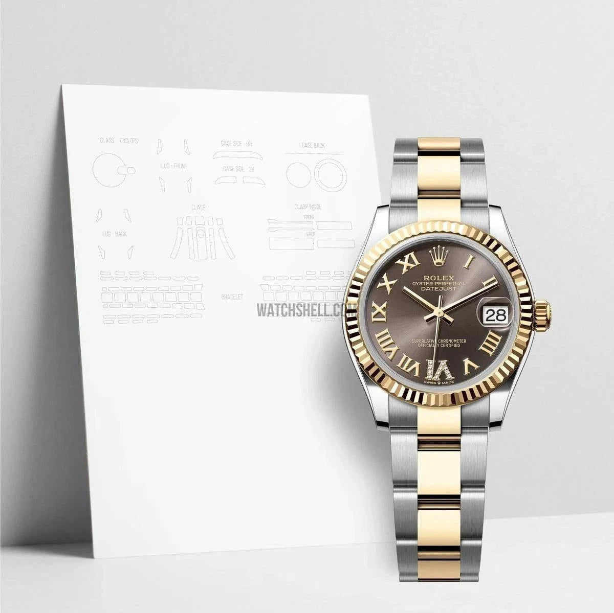 Ultimate Watch Protective Film for Rolex Datejust 278273 with WatchShell