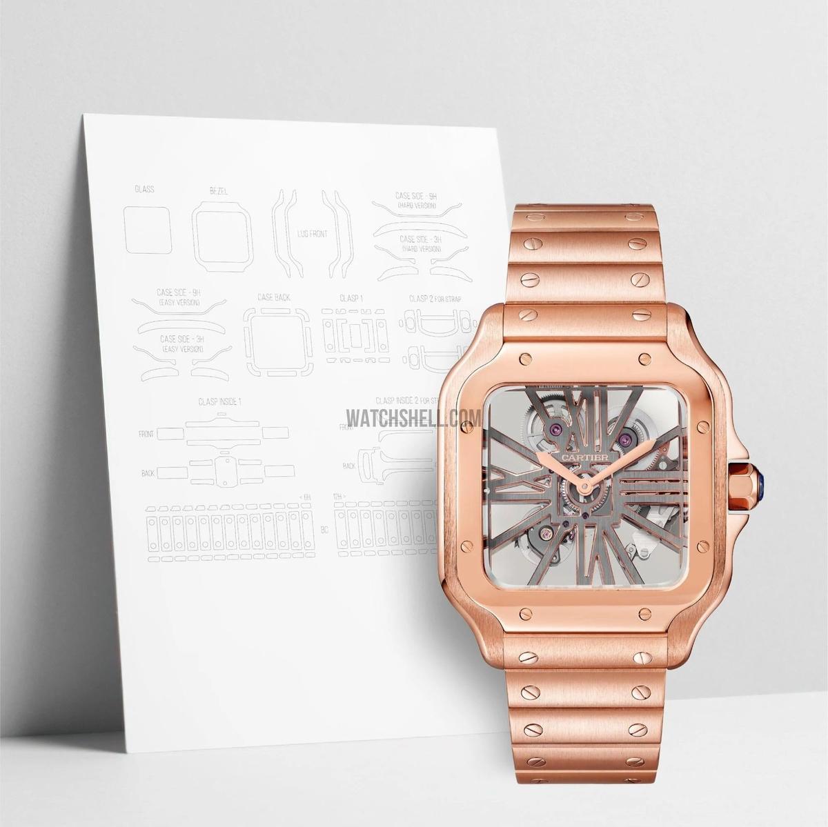 WatchShell for Cartier Santos WHSA0016 Essential Scratch Protection Film