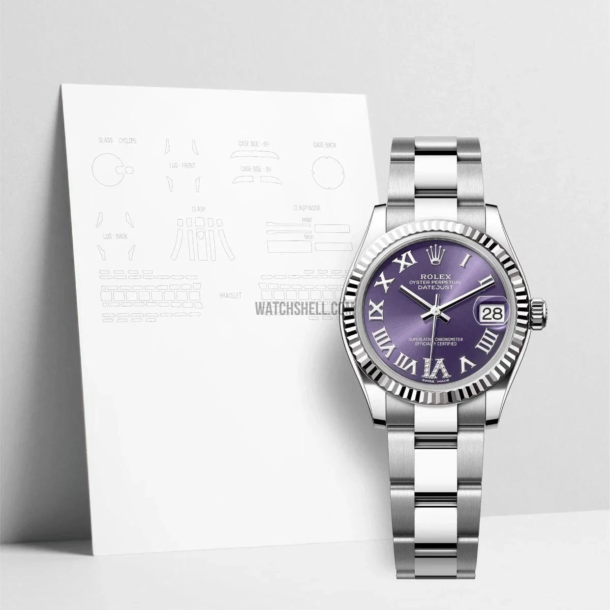 WatchShell for Rolex Datejust 178274 OYS: Essential Scratch Protection Film