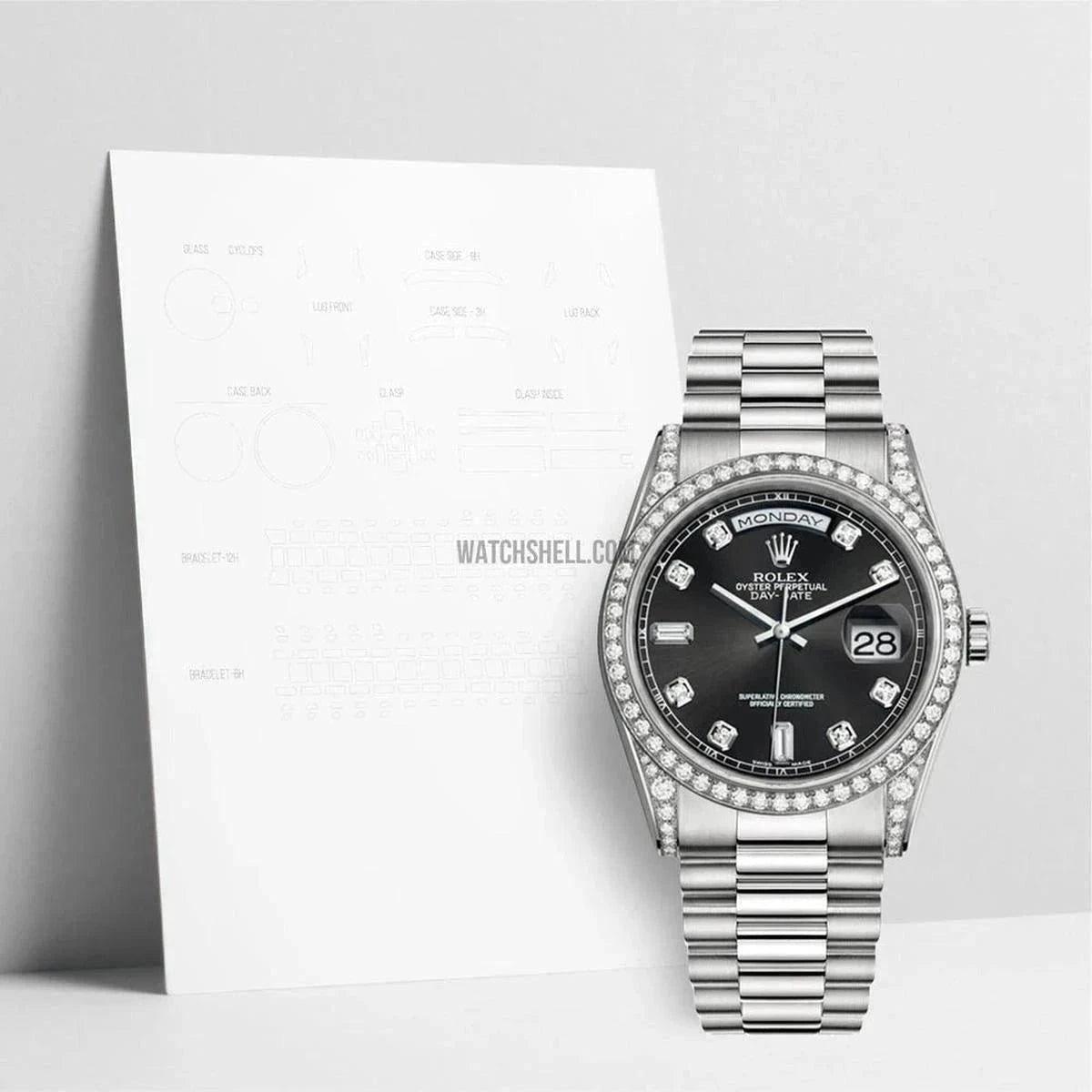 WatchShell for Rolex Day-Date 118389 Ultimate Protection with Scratch Protection Film
