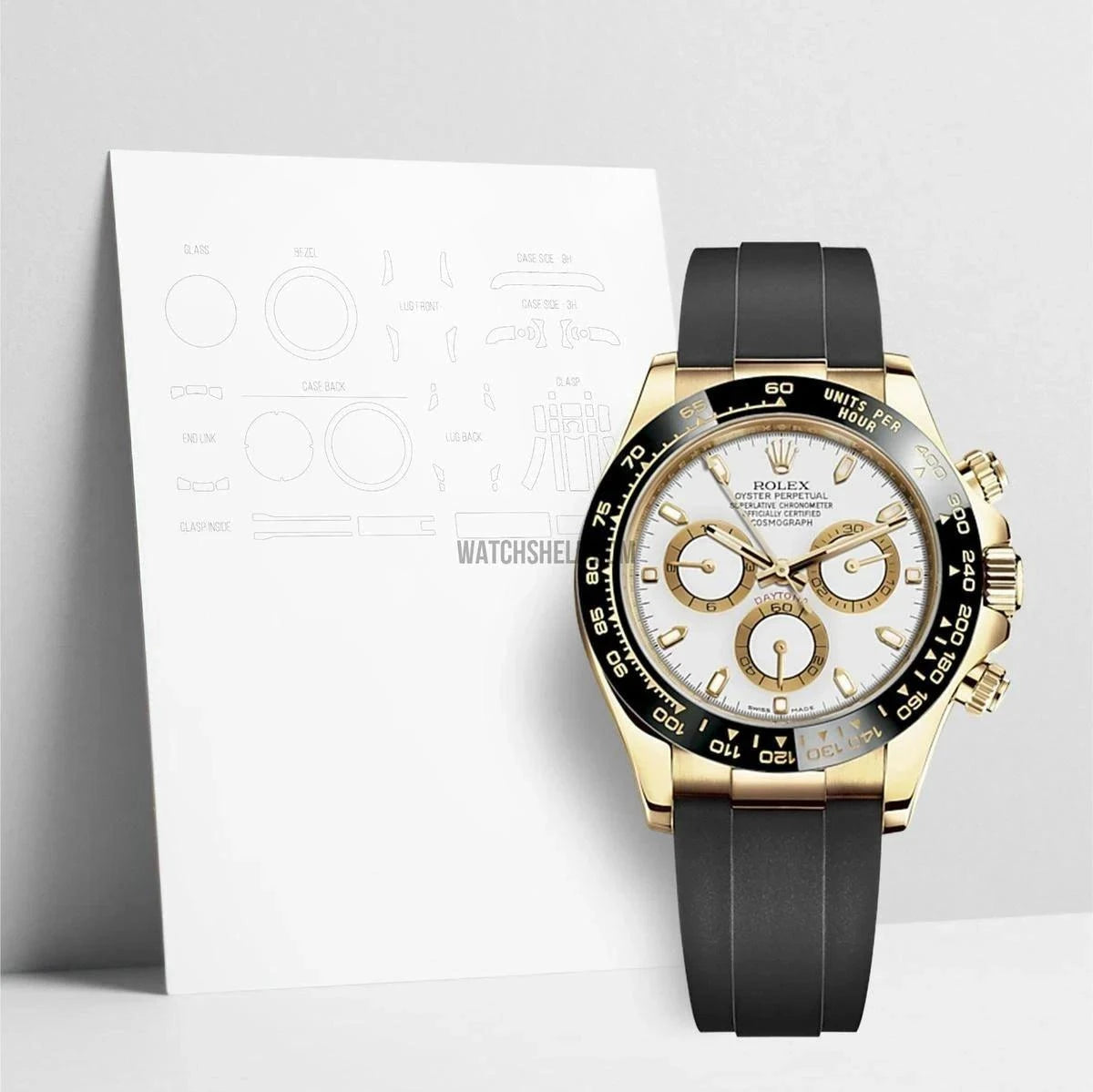 WatchShell for Rolex Daytona 116518 Ensure Ultimate Scratch Protection with Protective Film