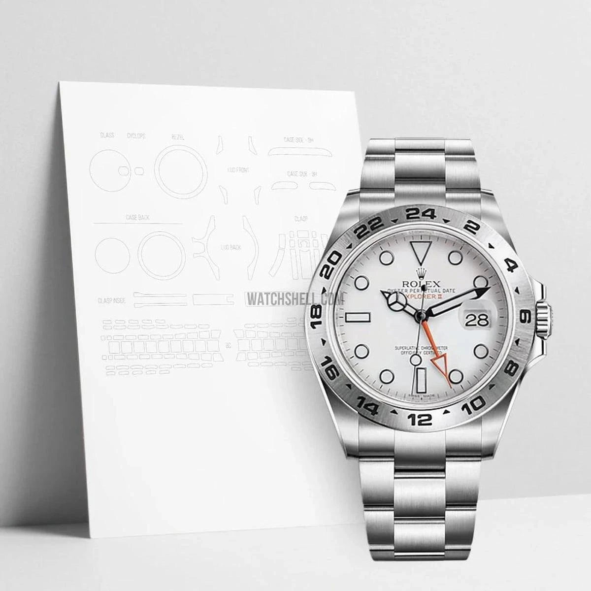 WatchShell for Rolex Explorer II 216570 Scratch Protection Simplified