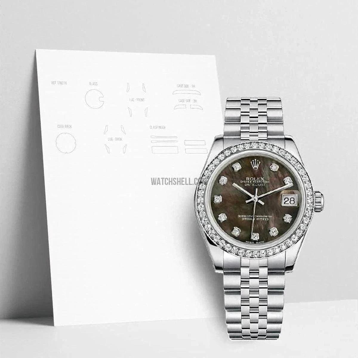 WatchShell for Rolex Lady-Datejust 178384 JUB Essential Scratch Protection with Premium Film