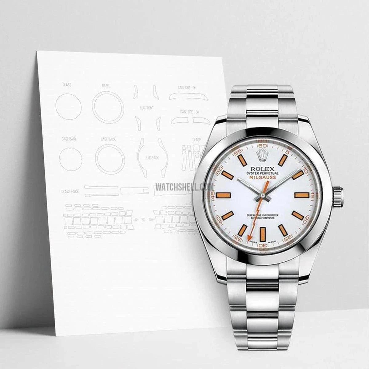 WatchShell for Rolex Milgauss 116400 Ultimate Scratch Protection