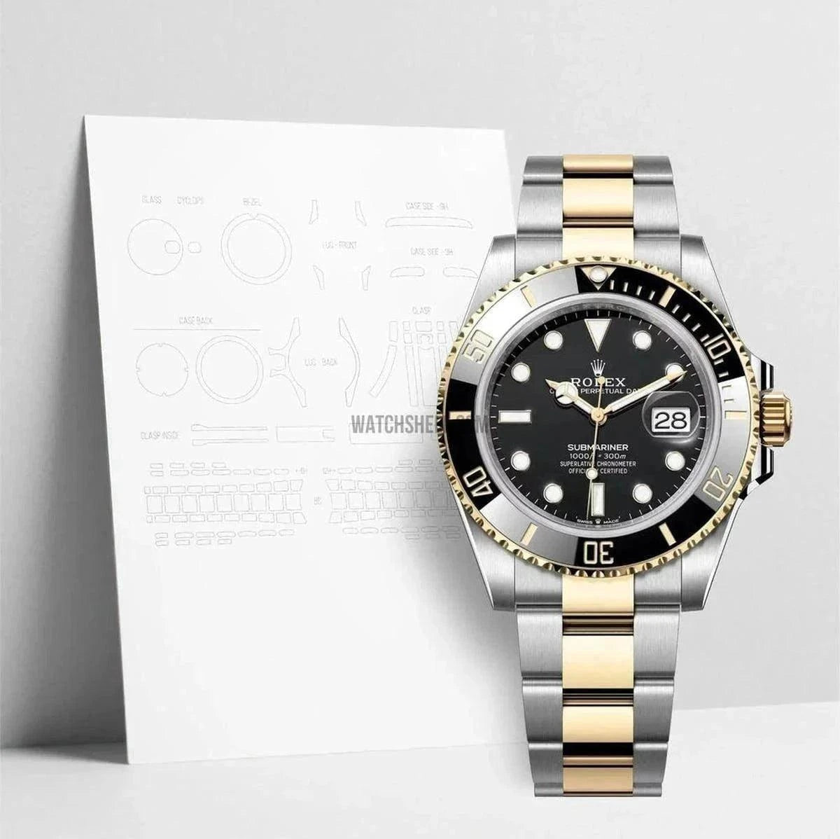WatchShell for Rolex Submariner 126613 Scratch Protection Film Essentials