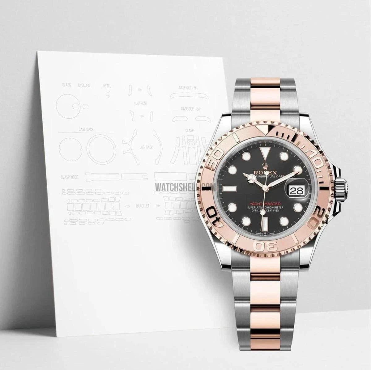 WatchShell for Rolex Yacht-Master 126621 Offers Premium Scratch Protection Film