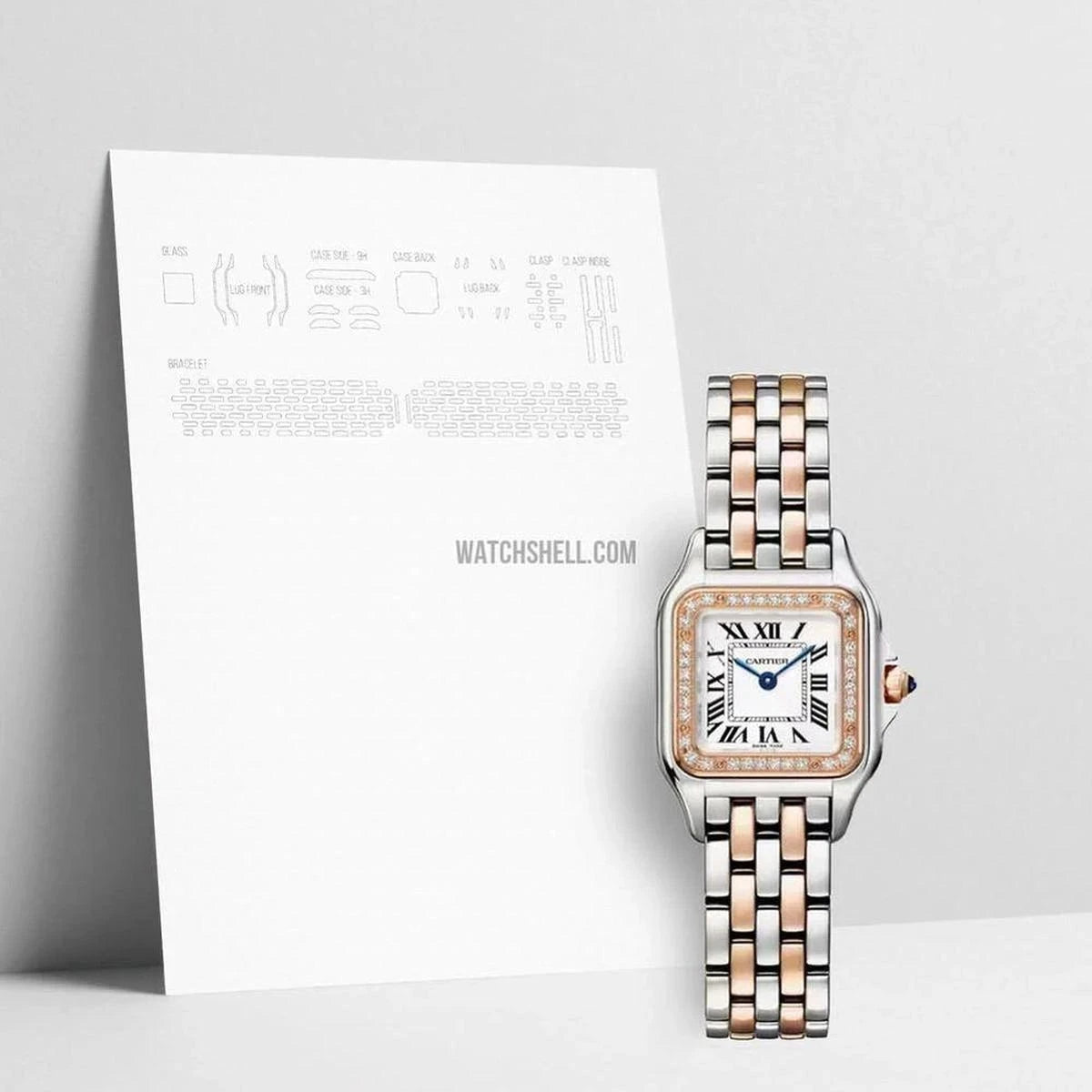 WatchShell Protection Film for Your Cartier Panthere W3PN0014 Essentials