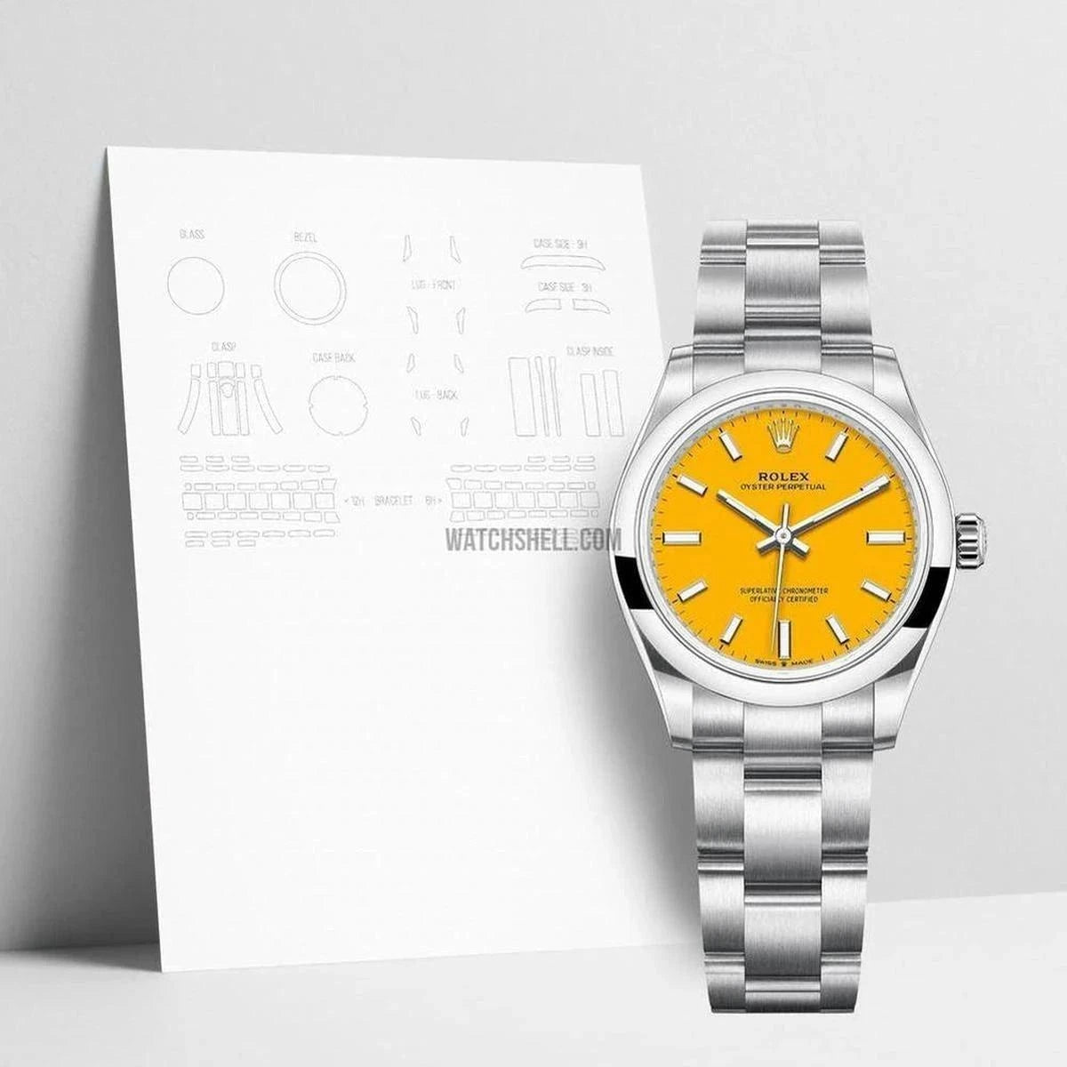WatchShell Protective Film for Rolex Oyster-Perpetual 277200 Scratch Defense Made Simple