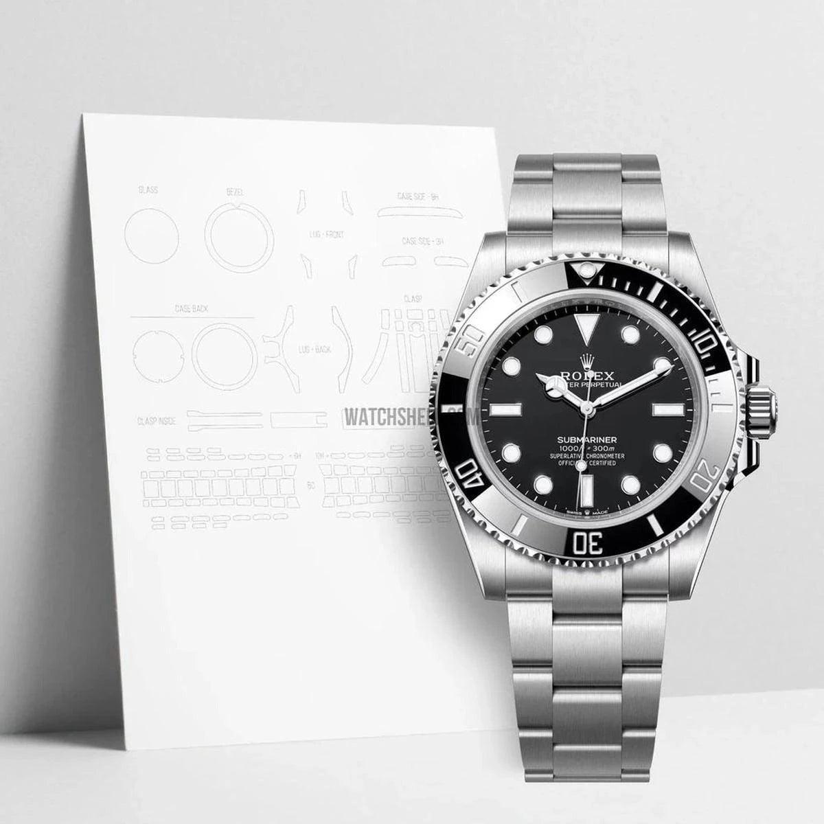 WatchShell Protective Film for Rolex Submariner 124060 Elegance Meets Scratch Protection