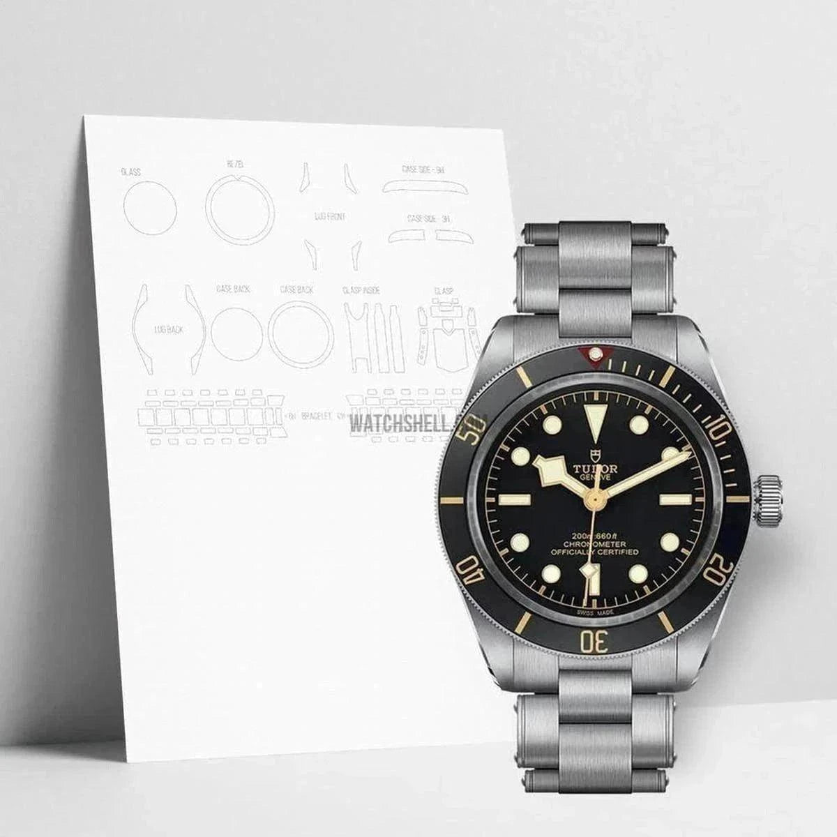 WatchShell Protective Film for Tudor Black Bay M79030N-0001: The Key to Scratch-Free Wear