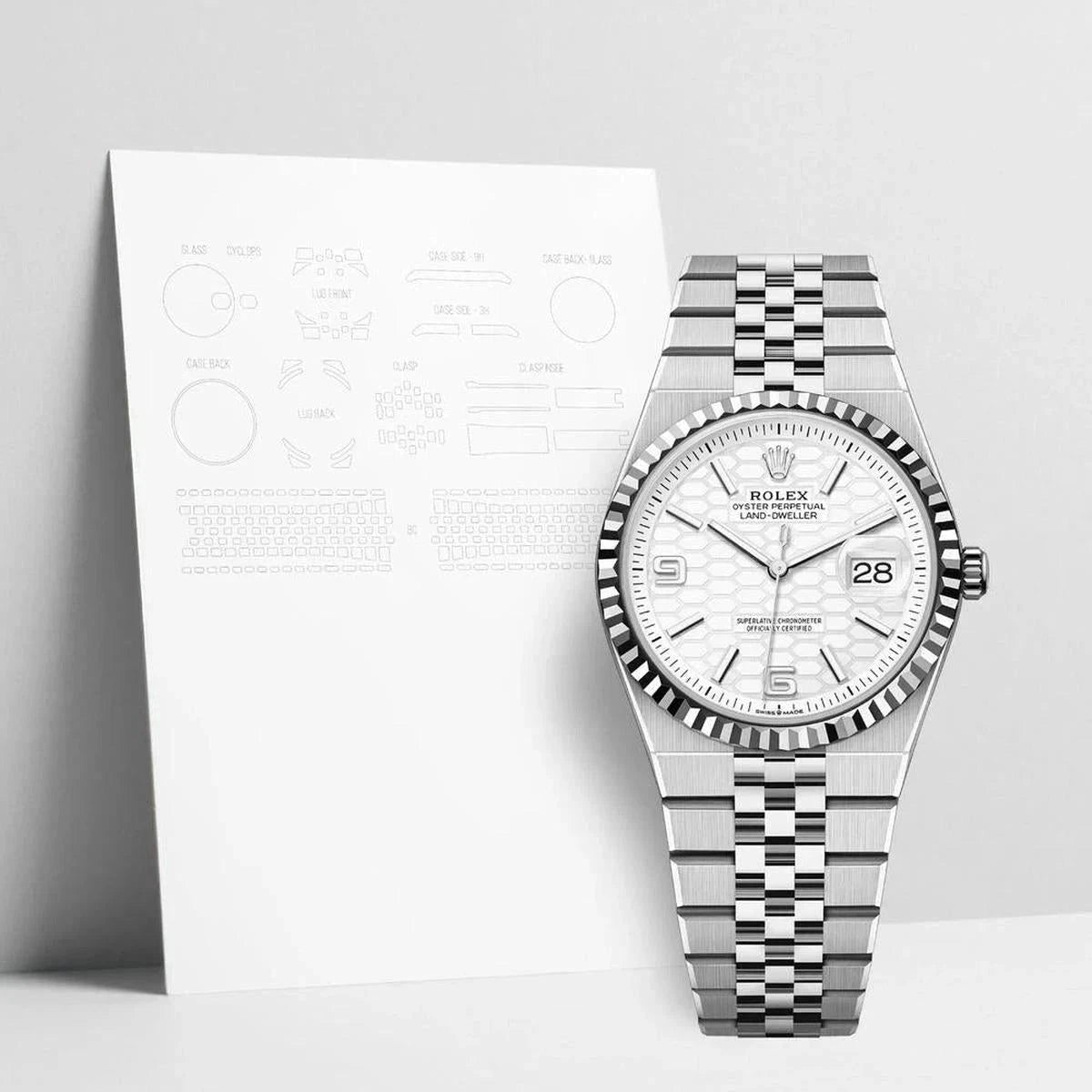 WatchShell Protects Your Rolex Land-Dweller 127234 with Superior Scratch Protection Film