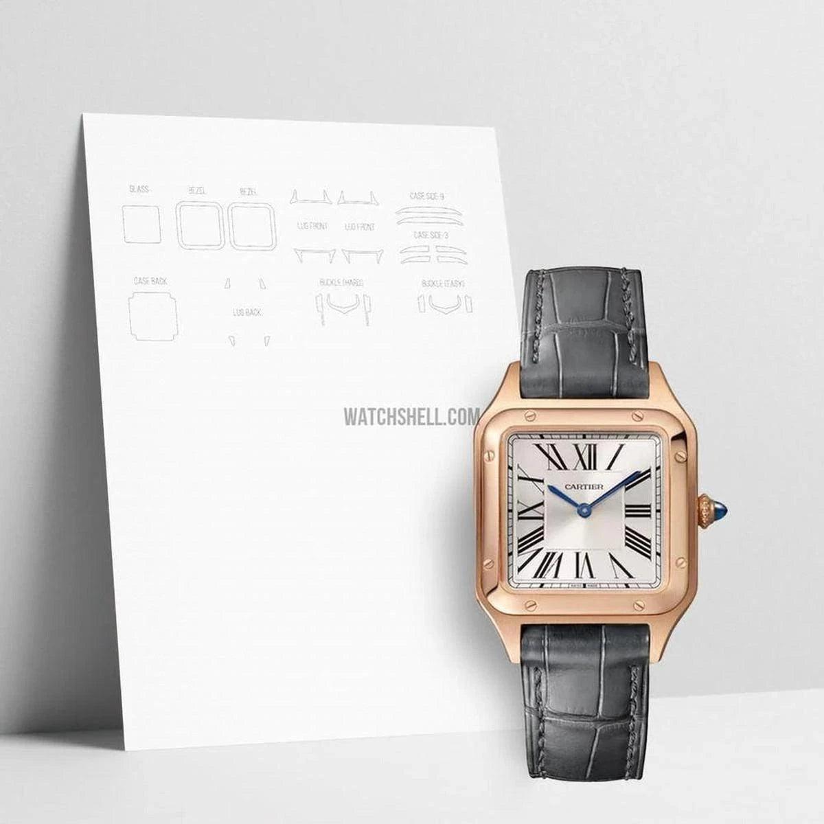 WatchShell Scratch Protection Film for Cartier Santos WGSA0022 Ultimate Shield