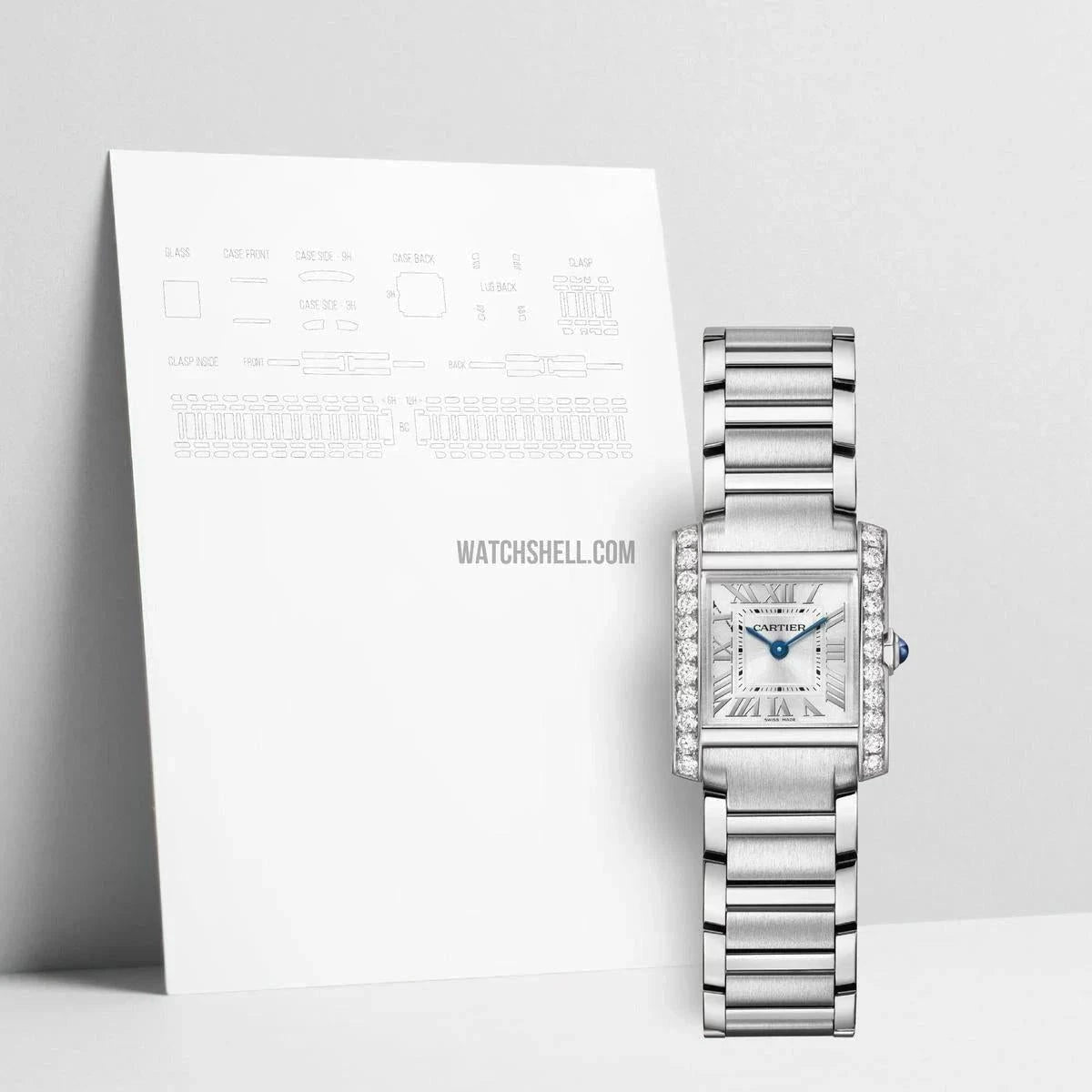 WatchShell Scratch Protection Film for Cartier Tank W4TA0029 Essentials