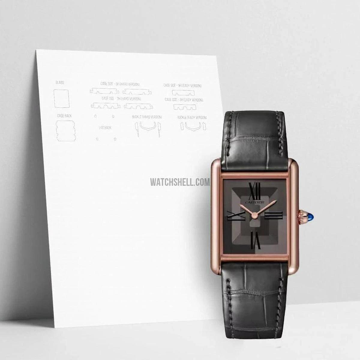 WatchShell Scratch Protection Film for Cartier Tank WGTA0092 Essential Watch Defense