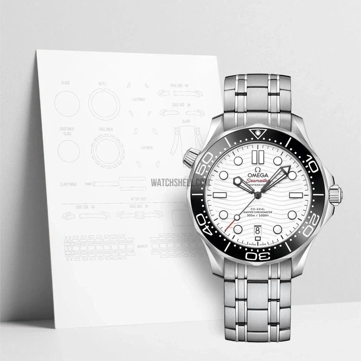 WatchShell Scratch Protection Film for Omega Seamaster 210.30.42.20.04.001 Keep Your Timepiece Pristine