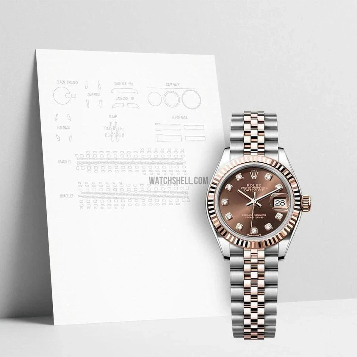 WatchShell Scratch Protection Film for Rolex Datejust 279171 Your Rolex’s Best Defense
