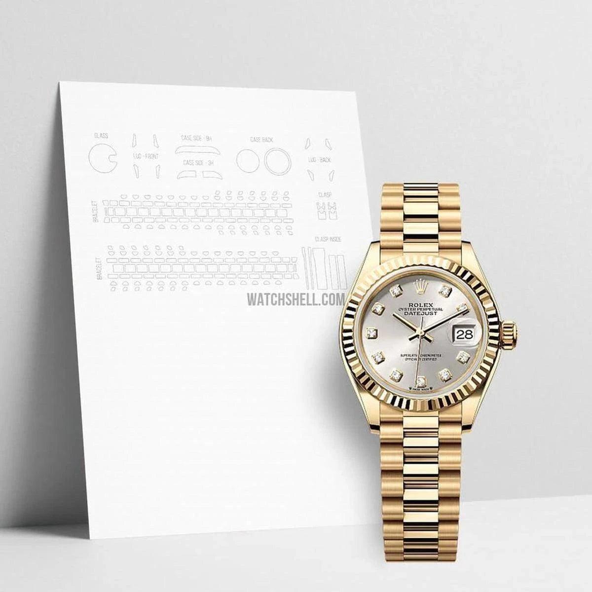 WatchShell Scratch Protection Film for Rolex Datejust 279178 Ultimate Watch Guard