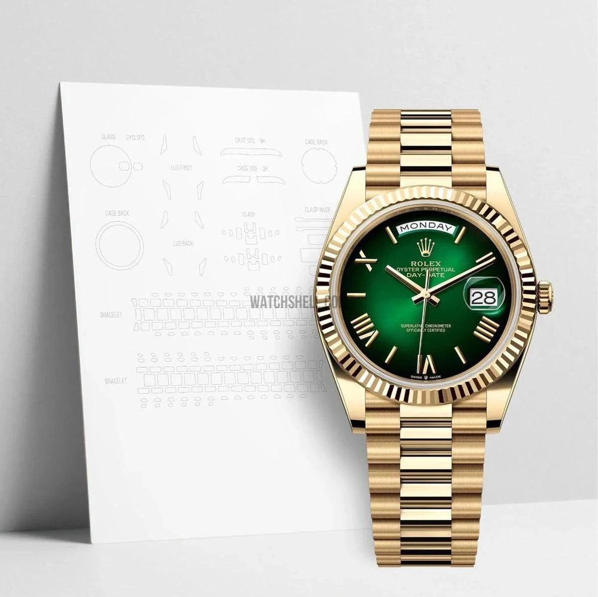 WatchShell Scratch Protection Film for Rolex Day-Date 228238 Total Timepiece Preservation