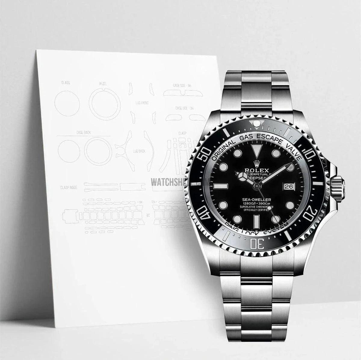 WatchShell Scratch Protection Film for Rolex Deepsea 126660 Reliable Shield for Your Watch