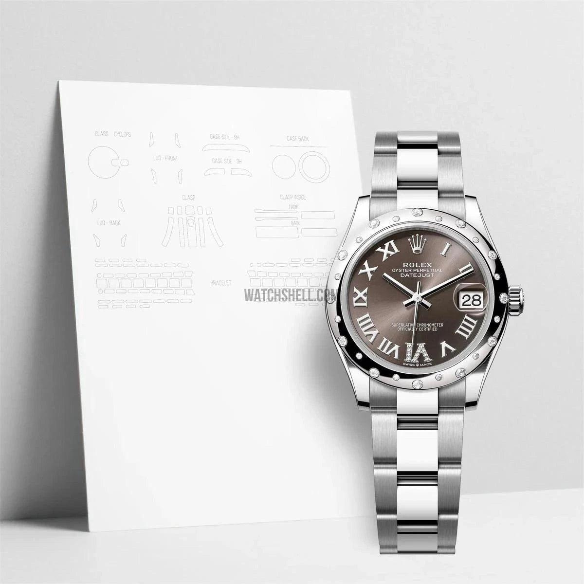 WatchShell Scratch Protection Film for Rolex Lady-Datejust 278344 OYS Keeps Your Timepiece Pristine