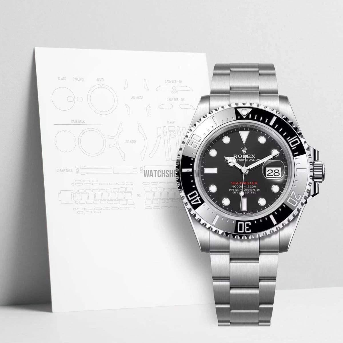 WatchShell Scratch Protection Film for Rolex Sea-Dweller 126600: Essential Armor for Your Timepiece