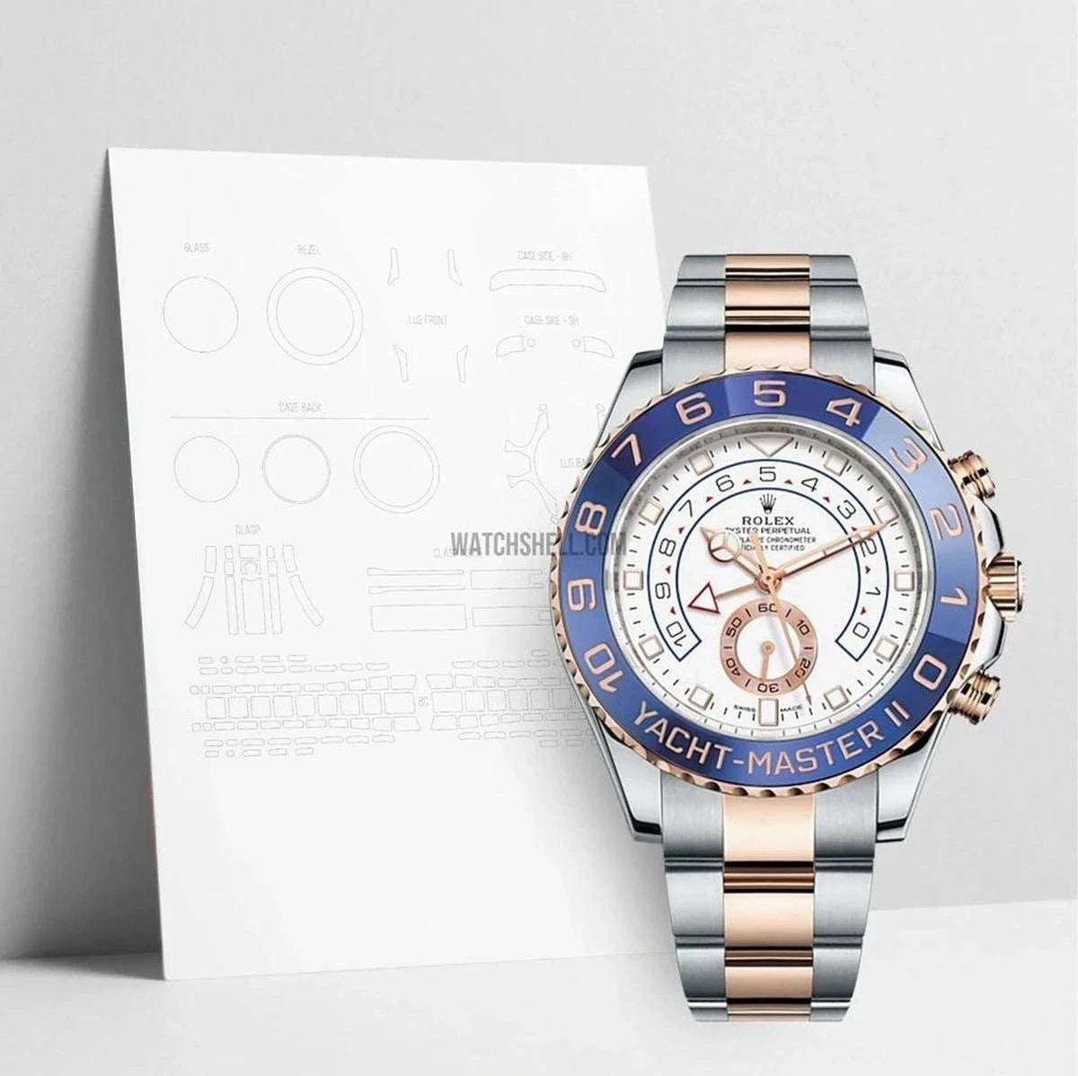 WatchShell Scratch Protection Film for Rolex Yacht-Master 116681