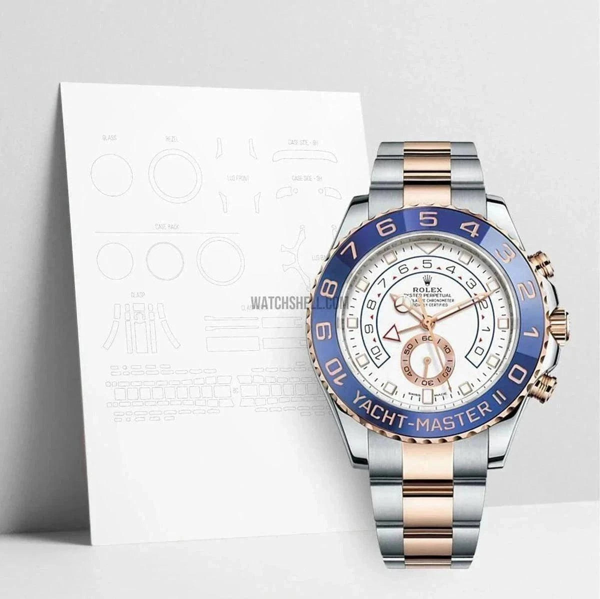 WatchShell Scratch Protection Film for Rolex Yacht-Master 116681
