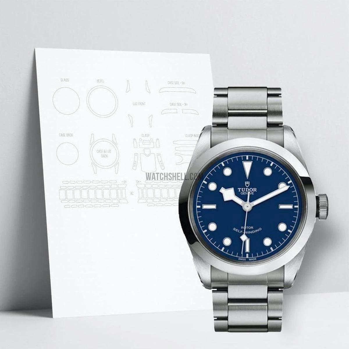 WatchShell Scratch Protection Film for Tudor Black Bay M79540-0004 Safeguards Against Everyday Wear and Tear